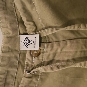 Prana M pants organic cotton floral embroidered